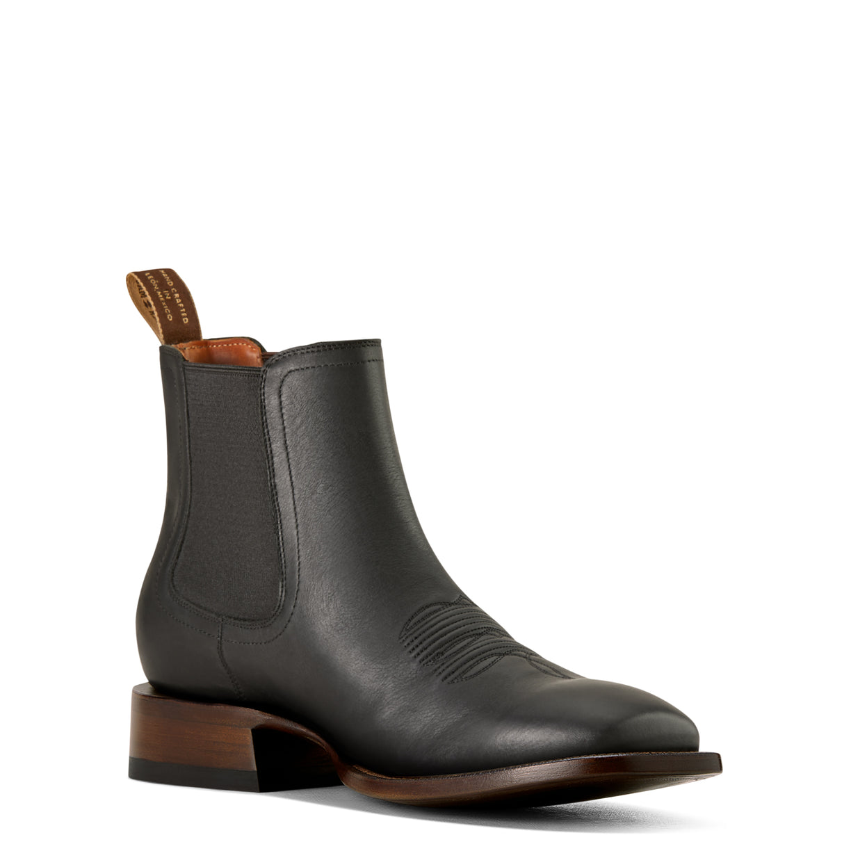 Ariat Men's Bench Made Younger Western Boot in Cool Black Bison Angle