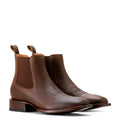Ariat Men's Bench Made Younger Western Boot in Saddle Brown Bison Pair