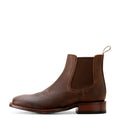 Ariat Men's Bench Made Younger Western Boot in Saddle Brown Bison Side