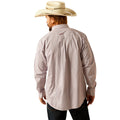 Ariat Men's Pro Series Glen Classic Fit Shirt in red and white pattern - Back