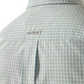Ariat Men's Pro Series Glennie Classic Fit Shirt in white and blue pattern - Details