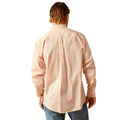 Ariat Men's Wrinkle Free Ashton Classic Fit Shirt in peach colour - Back