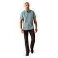 Ariat Men's Monte Modern Fit Shirt in blue pattern - Full