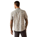 Ariat Men's Morris Modern Fit Shirt in grey pattern - Back