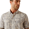 Ariat Men's Morris Modern Fit Shirt in grey pattern - Detail