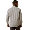 Ariat Men's Meyer Modern Fit Long-Sleeved Shirt in grey pattern - Back