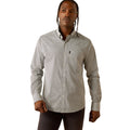 Ariat Men's Meyer Modern Fit Long-Sleeved Shirt in grey pattern - Front