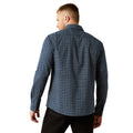 Ariat Men's Marin Modern Fit Long-Sleeves Shirt in dark blue pattern - Back