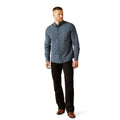 Ariat Men's Marin Modern Fit Long-Sleeves Shirt in dark blue pattern - Full