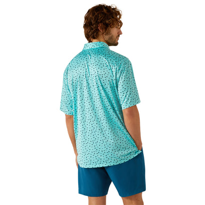 Charger 2.0 Printed Polo - Aqua