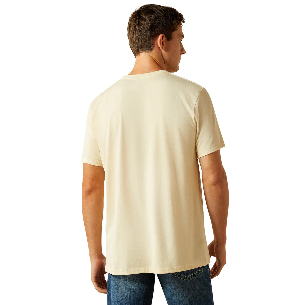Ariat Men's Grit Scene T-Shirt in Wood Ash Colour Back