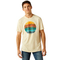 Ariat Men's Grit Scene T-Shirt in Wood Ash Colour Front