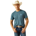 Ariat Men's Puebla Serape T-Shirt in Lagoon Green Colour Front