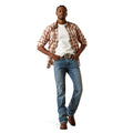 Ariat Men's M5 Straight Leg Forrest Straight Leg Jeans in blue denim - Full