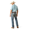 Ariat Men's M4 Relaxed Reece Straight Leg Jeans in blue denim - Back