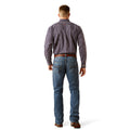 Ariat Men's M4 Relaxed Andrew Boot Cut Jeans in blue denim - Back