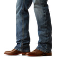 Ariat Men's M4 Relaxed Andrew Boot Cut Jeans in blue denim - Detail