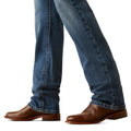 Ariat Men's M7 Slim Travis Straight Leg Jeans in blue denim - Detail