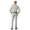 Ariat Men's M7 Modern Stretch Grizzly Slim Jeans in light blue denim - Back