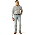 Ariat Men's M7 Modern Stretch Grizzly Slim Jeans in light blue denim - Full
