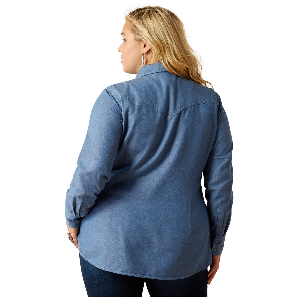 Ariat Everyday Western Shirt - Blue - back plus