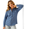 Ariat Everyday Western Shirt - Blue - front