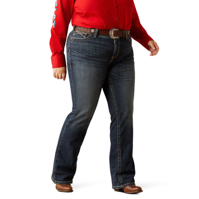 Mid Rise Lilla Boot Cut Jeans