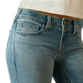 Ariat Women's Mid Rise Zoe Trouser in blue denim - Detail