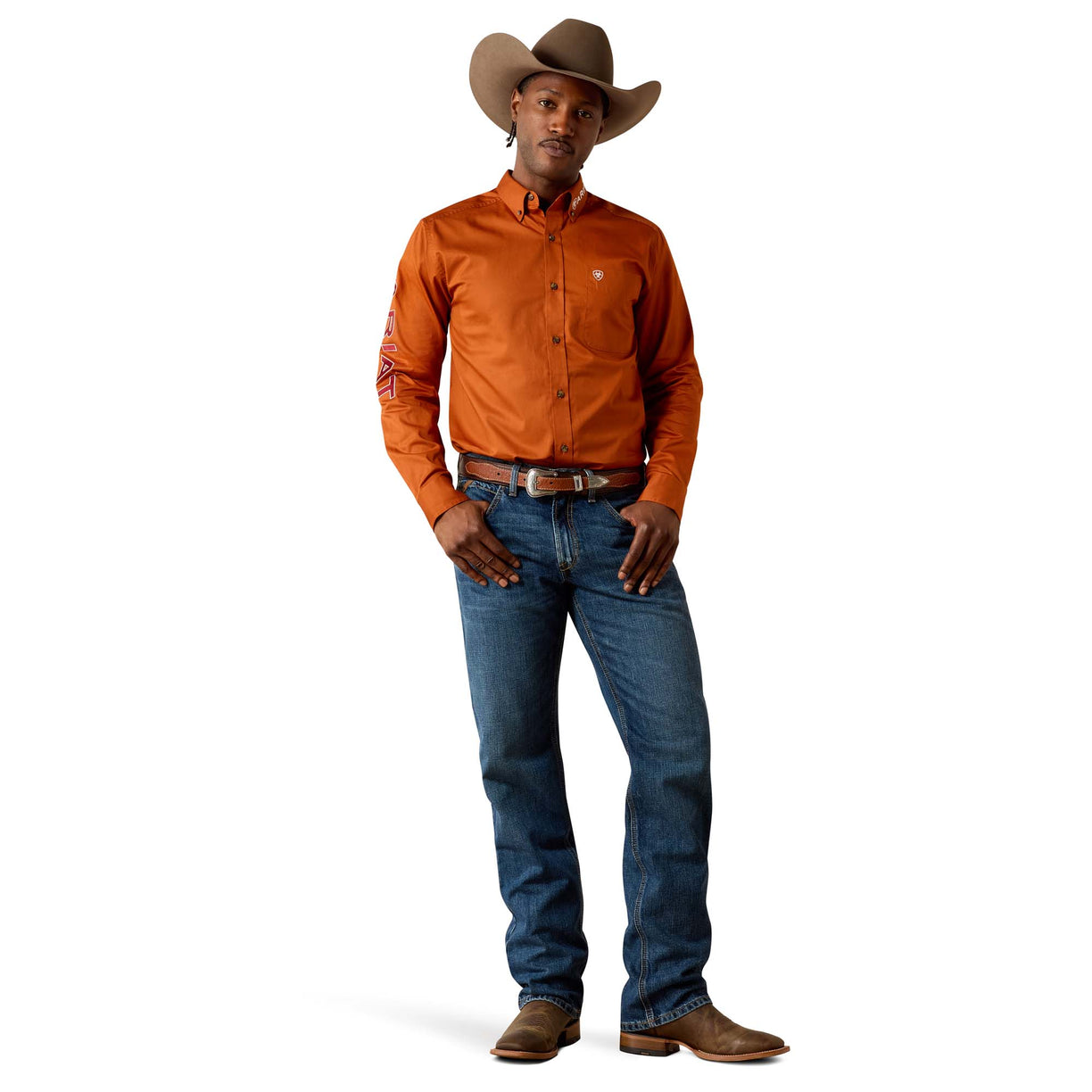 Team Logo Lightweight Twill Fitted Shirt