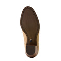 Brown shoe sole on a white background
