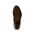 Brown leather shoe sole on a white background
