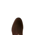 Brown boot sole on a white background