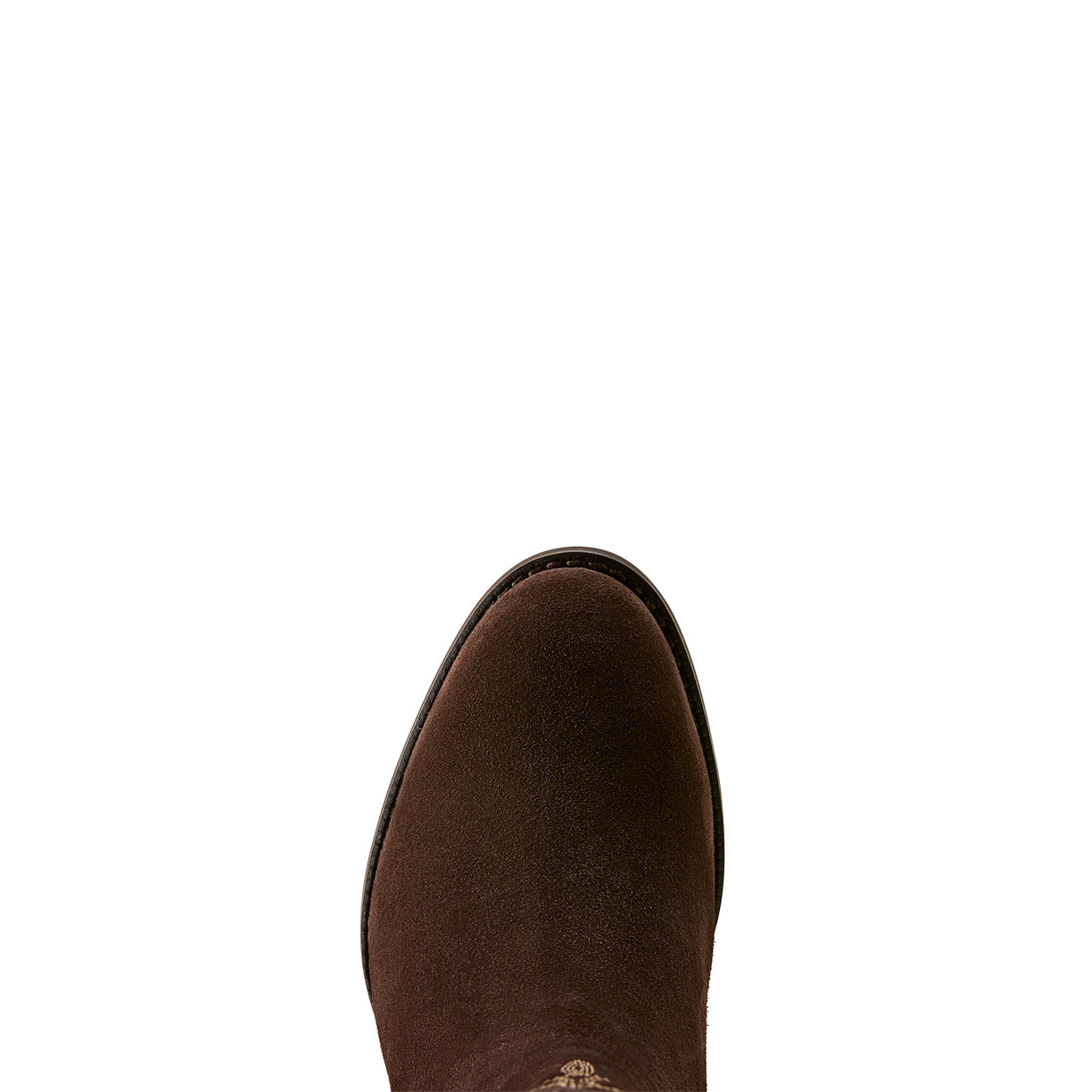 Brown boot sole on a white background