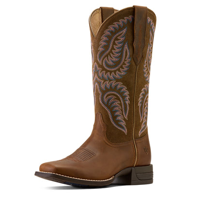 Cattle Caite Wide Square Toe Western Boot