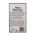 Fiebing's Suede Cleaner and Nubuck Kit packaging with text on a white background