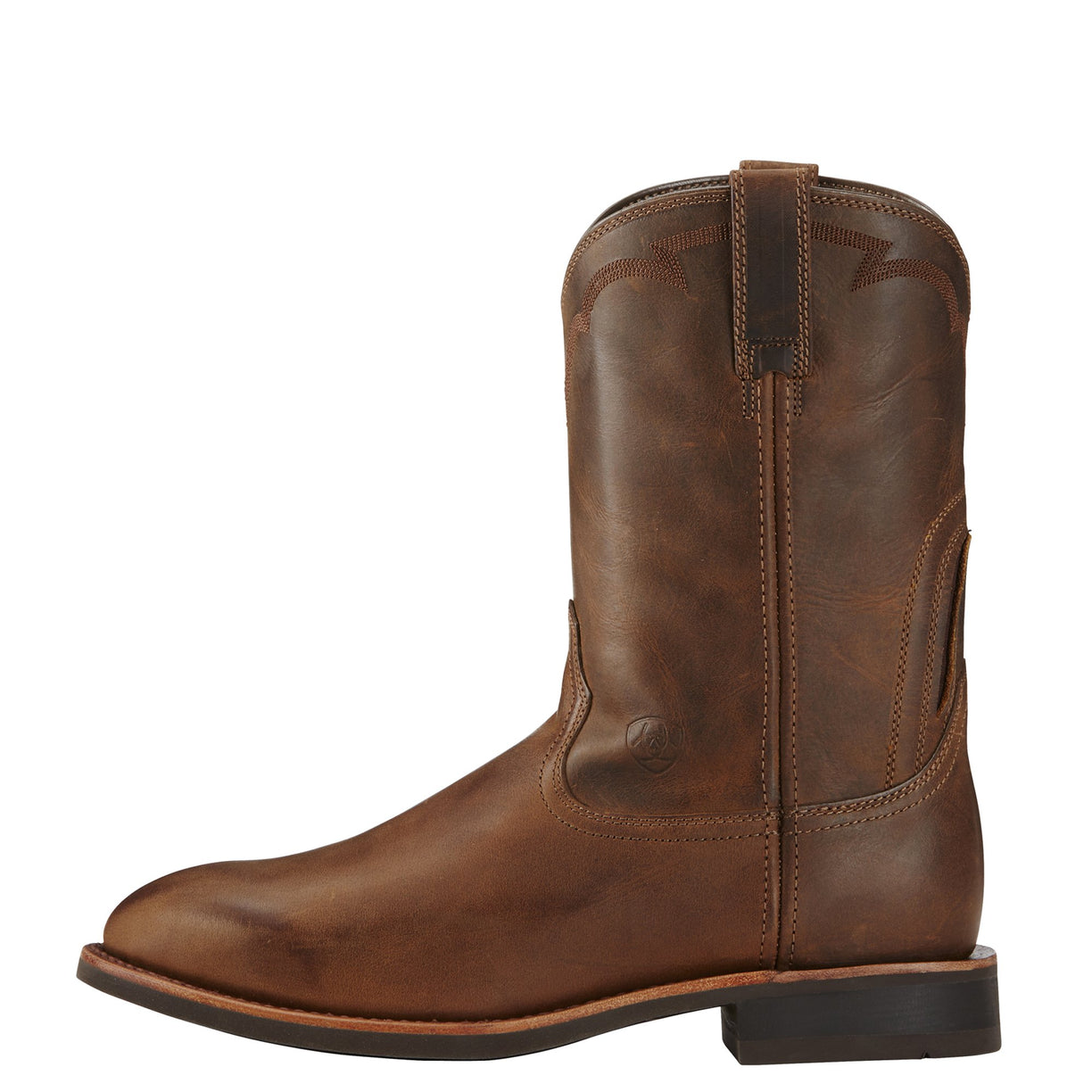 Ariat Men's DuraRoper Boots in distressed brown leather - Side