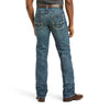 Men's M5 Slim Boundary Stackable Straight Leg Jeans in Gulch 10014010 Ariat back