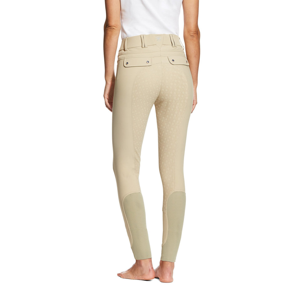 Ariat Women's Tri Factor Grip Full Seat Breech Tan back
