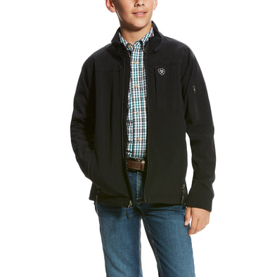 Kid's Vernon 2.0 Softshell Jacket Fleece in Black 10024057 Ariat