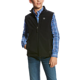 Kid's Vernon 2.0 Softshell Vest in Black,10024058 Ariat