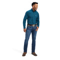 Ariat Men's Freddie Classic Fit Shirt in dark teal colour - Full