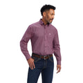 Ariat Men's Finegan Classic Fit Shirt in purple pattern - Front