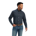 Ariat Men's Beckham Classic Fit Shirt in Dark Sapphire Colour Front