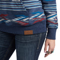 Ariat Women's All Over Print Chimayo Hoodie in New Mexico Navy Print