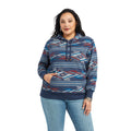 Ariat Women's All Over Print Chimayo Hoodie in New Mexico Navy Print