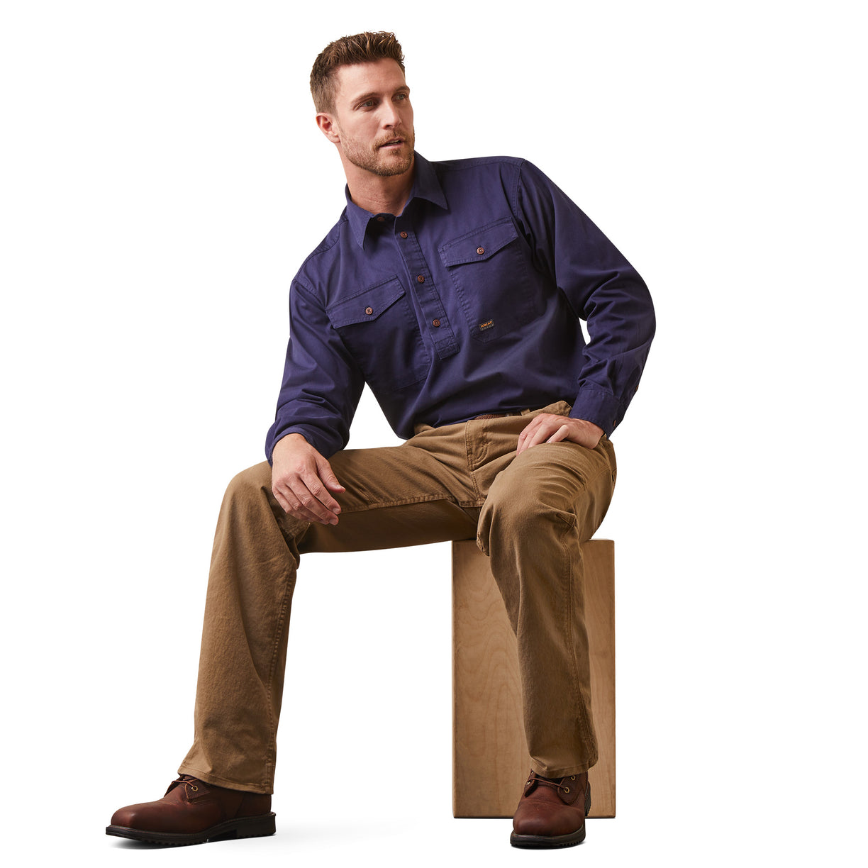 Rebar Half Button Workshirt