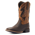 Ariat Men's Cowpuncher VentTEK Boots in Dark Brown & Golden Mustard Leather Front