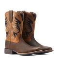 Ariat Men's Cowpuncher VentTEK Boots in Dark Brown & Golden Mustard Leather Pair
