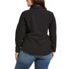 Women's R.E.A.L. Aztec Jacket Fleece in Indigo Heather 10033006 Ariat  extended back