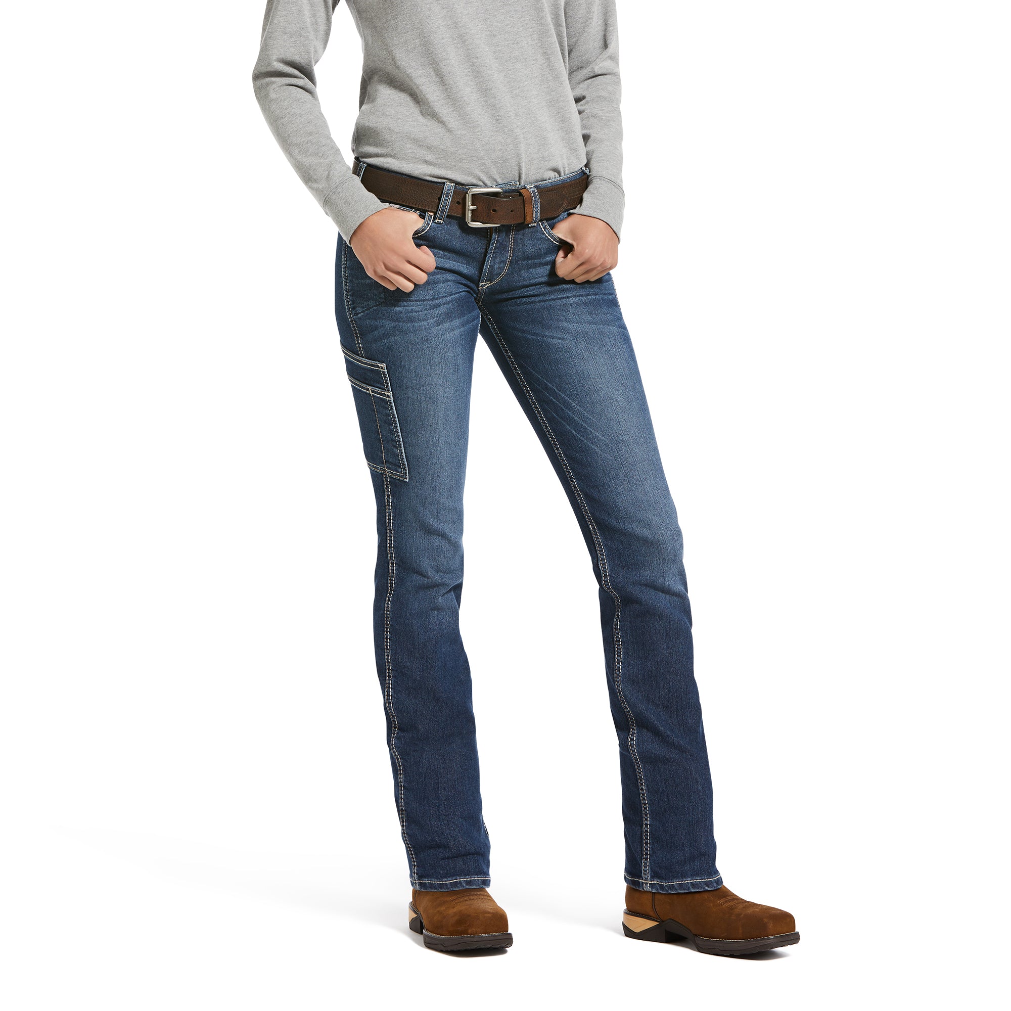 Where To Buy Women's 2024 De Alto Perfil Jeans Ariat Rebar